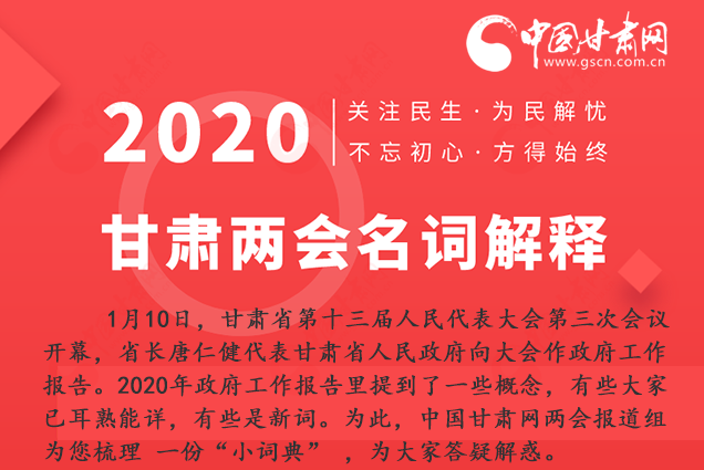 2020甘肅兩會|漲知識！政府工作報告23個新名詞，最全解釋來了