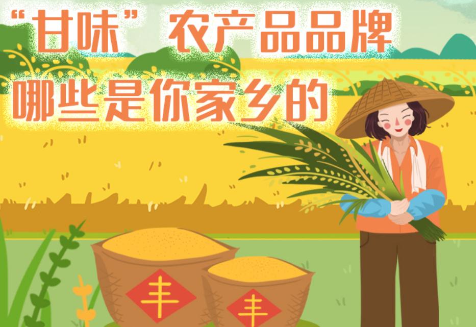 一圖帶你了解“甘味”農(nóng)產(chǎn)品品牌 ，哪些是你家鄉(xiāng)的？