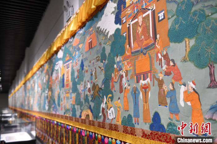 8月20日，“塔影河聲吉祥千年——涼州會(huì)盟暨蘭州與武威文物聯(lián)展”在蘭州市博物館開展。戴文昌 攝