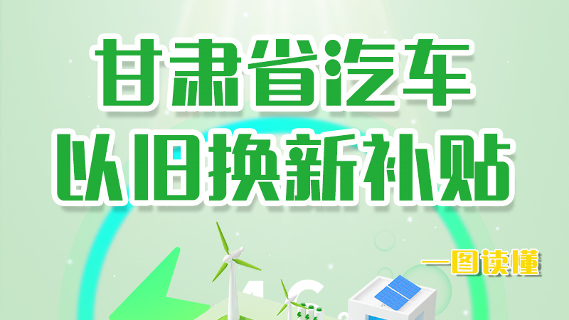 海報|重大利好！甘肅省汽車以舊換新補(bǔ)貼來了
