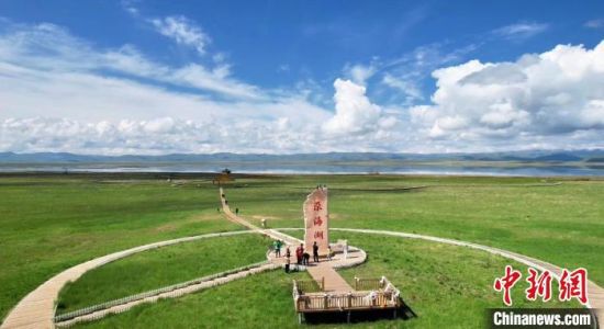 2024年6月，甘肅甘南州碌曲縣尕海湖。(資料圖)高瑩 攝