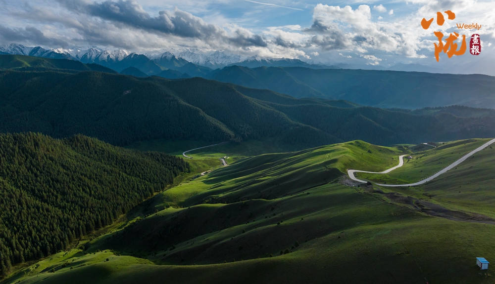 張掖 壯美祁連山 春色如畫(huà)卷